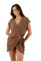 EARTH BROWN JEZEBEL DRESS