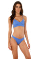 TEXTURED IPANEMA SUNNY BLUE ZIBA TOP